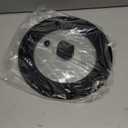 Microwave Splatter Cover Glass Splatter Guard Lid with Collapsible Silicone for Food Pot Cover Plate Cover 10.8 inch Black