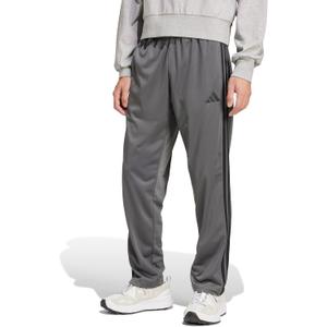 Adidas Men's 3-Stripes Tricot Open Hem Track Pants (Large Tall, Grey)