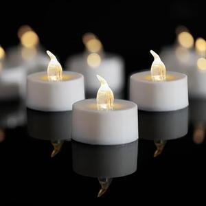 LANKER 17 Pack LED Tea Lights Candles, Warm White Flickering Flameless Tealights, Long Lasting Battery Operated Fake Candles, Decoration for Halloween