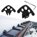50 Pack Plastic Snow Guards for Standing Seam Metal Roofs Snow Guard Ice Stops Break- Avalanche Prevention (Includes Set Screws)