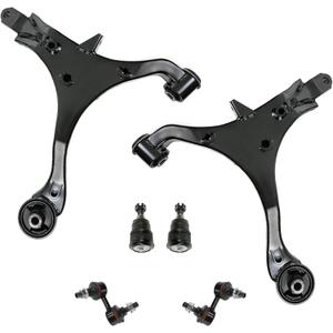 TRQ Front Suspension Kit Ball Joint Control Arm Sway Bar Stabilizer Link Compatible with 2002-2006 Honda CR-V