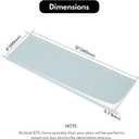 Lovdeco Soft Blue Glass Subway Tile, Glass for Bathroom Kitchen Shower Backsplash Wall, 4 x 12 Inches, 4 Sq.Ft.