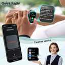 Smart Watch for Men Women, 1.8" Fitness Tracker for Android & iPhone, Answer/Make Calls, Alexa Built-in, Heart Rate/Sleep/SpO2 Monitor Smartwatch, IP68 Waterproof Watches 101+ Sport Modes, 2 Bands