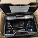 EKO Mirage-T 50 Liter / 13.2 Gallon Touchless Rectangular Motion Sensor Trash Can, Brushed Stainless Steel Finish (Matte Black)