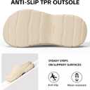Unisex Waterproof Winter Slippers for Outdoor, Fuzzy Lined Non-Slip Snow Boot House Shoes with Rubber Sole, Indoor Outdoor Comfort for Cold Weather,42-43