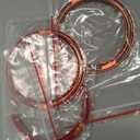 Auovo Air Conditioner Vent Ring Interior Accessories for Wrangler JL 2018-2023 Gladiator JT 2020-2023 Dashboard Air Conditioning Vent Outlet Trim Cover Aluminum Alloy (Orange, 2018-2023)