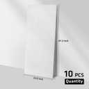 UMIACOUSTICS 10 Pcs Acoustic Panel,47.2 x 23.6 Inches Sound Proof Panel for Echos, Reverb Treatment for Home Studio, Office, White