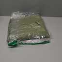 Olive Green Rectangle Tablecloth Linen Textured Waterproof & Stain Resistant Outdoor Table Cloth Spring Decorative Scalloped Cutouts Farmhouse Table Cover for Dining, Parties and Camping, 52 x 70 Inch