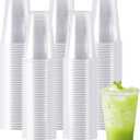 SIUQ 300 Pack 16 oz Clear Plastic Cups, 16 Ounce Disposable Cold Drinking Cups for Party, Picnic, Wedding, BBQ, Travel, Christmas, Halloween, Events