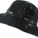 Toutacoo, Wide-Brimmed Vinyl Rain Hat (01-Black/ L)