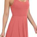 JAFINSY Womens Workout Tennis Dress with Built in Shorts and Bra Athletic Golf Activewear for Exercise (Pink, Small)