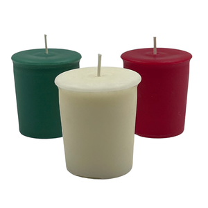 Christmas & Holiday Collection Hand Made Votive Candles - Scented with Natural Fragrance Oils Set of 9 Mistletoe, Holly Berry, Bayberry - Perfect Holiday Gift (Assorted 3 of Each Scent)