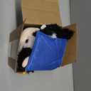 Chalyna 10 Inch Graduation Season Cow Plush Stuffed Animal Cow with Hat, Diploma and Sash, Graduation Gift Decoration for Friend Relatives Party (Blue)