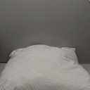 White Grey Feathers Pillow, (28in x 28in)