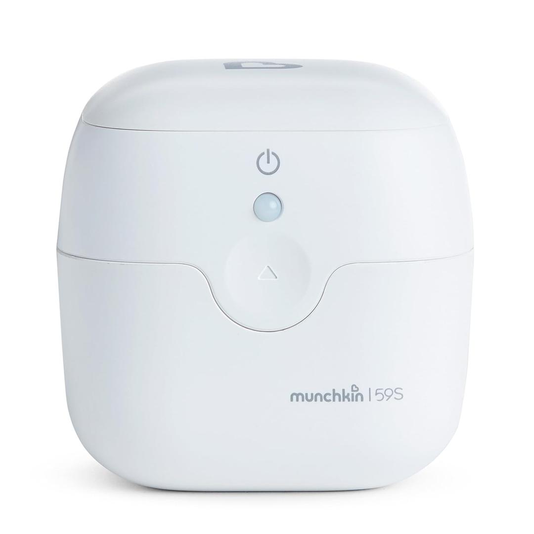 Munchkin Portable UV-C Cleaner for Pacifiers, Teethers and More, White