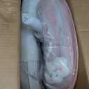Baby Swing for Infants, Electric Bouncer for Babies, Portable Swing for Baby Boy Girl, Indoor Baby Rocker with 5 Sway Speeds, Music and Bluetooth, Light Pink