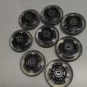 8 Pack Light Up Inline Skate Wheels 64mm 72mm 76mm 80mm With ABEC-9 Bearing - 85A for Indoor & Outdoor