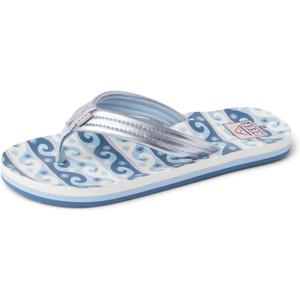 Reef Kids' Ahi Beach Flip Flop, Soft Cushion Footbed, Water Friendly, Wavey, 1