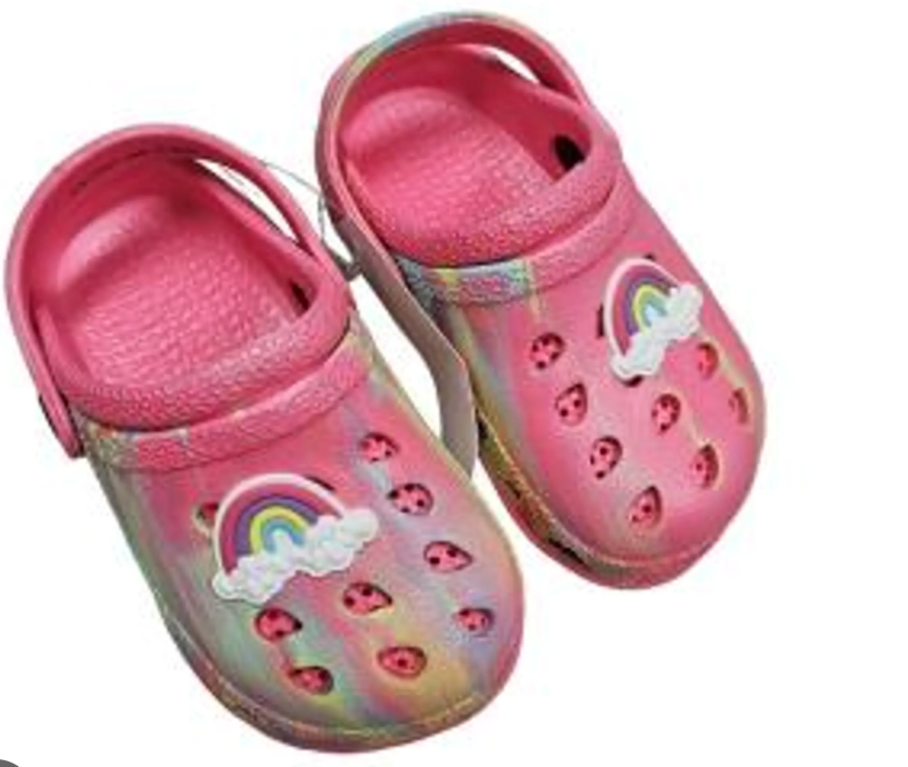 TG TieDye Rainbow Charm Clog Us6