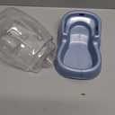 Petmate Pet Cafe Cat and Dog Water Dispenser Extra Small Water Bowl for Kittens and Puppies, USA Made, 0.25 GAL, 7.3"H, Pearl Ash Blue