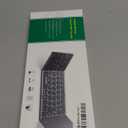 Samsers Foldable Bluetooth Keyboard with Touchpad - Portable Wireless Keyboard with Holder, Rechargeable Full Size Ultra Slim Pocket Folding Keyboards for Android Windows iOS Tablet & Laptop - Pink (BT x1, Rose Gold)