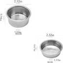 Stainless Steel Filter,Coffee Machine Accessories,UltraFine filtration Basket, Double Cup Coffe Strainer, Forcing Multihole leach Strainerfor Espresso Maker, Home Office