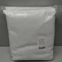 NICETOWN 100% Blackout Curtain Panels, Rod Pocket Window Curtains with Black Liner for Nursery, 84 inches Drop Cold and Full Light Blocking Draperies (White, 2 Pieces, 52 inches Wide Each Panel)