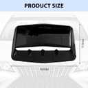 Car Hood Vents, Vehicle Scoop Turbo Bonnet Hood Air Flow Intake Cover, Automotive Exterior Decorative Engine Cooling Intake Vent Trim Accessories, Universal for SUV RV Truck (Black)
