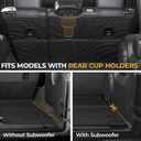 Cargo Mat for 2018-2025 2026 Jeep Wrangler JL (4-Door Unlimitied), Full Coverage All Weather TPE Protector Cargo Mat with Backrest Mat Trunk Mat Cargo Liner for Jeep Wrangler Accessories