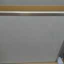 Magnetic White Board and Cork Board Combo, 48 X 36 inches Whiteboard Bulletin Combination Board, Wall Mounted Dry Erase Message Board for Home, School and Office
