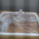 Solid Wood Small Vanity Desk with Mirror and Lights, Narrow Makeup Vanity for Small Space, Flip Top Vanity Side Table, 3 Color Modes & Adjustable Brightness, 19.6" Slim Dressing Table, Walnut