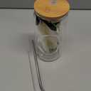 Unique Initial Glass Cup with Lids and Straws, Monogrammed Gifts Box Included Makeup Bag, Christmas Birthday Gifts for Women Mom Sister Grandma, C