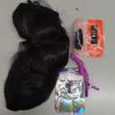 Halo Hair Extensions 20 Inch Invisible Wire Hair Extensions Adjustable Long Wavy Hairpiece Synthetic Upgrade 4 Secure Clips in Hairpieces 20 Inch,Pure Black