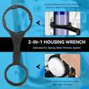 Magluv AWR2 2-in-1 Water Filter Housing Wrench Replacement for iSpring HW12, HC12, RCC,RCCP, US31, CKC, CT10 Reverse Osmosis Pre-Filter Housing and RO Membrane Canister Wrench