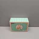 Dollhouse Kitchen Furniture Suitcase Set for Kids, 2 Flexible Dolls/Dining Tble/Kitchenware/Tableware/Refrigerator/Bread, Pretend Play Dollhouse Accessories Christmas Birthday Gift for Girls Ages 3+