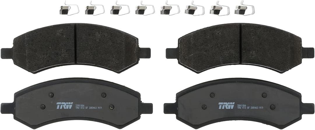 TRW Pro TRM1084 Disc Brake Pad Set For Ram 1500 2011-2018, Front, And Other Applications