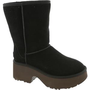 UGG Women's Classic Short New Heights Fashion Boot (9, Black)
