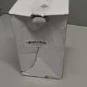 4Pcs 3" Bling Drawer Pulls Flat Cup Pull, Zinc Alloy Handmade Crystal Decoration Knobs Shell Ear Like Handles with Screws for Home Kitchen Bathroom Office Cabinet Dresser Bin Hardware (White)