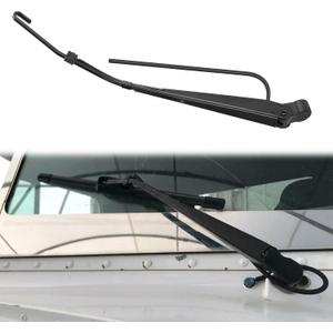 Windshield Wiper Arm for peterbilt 379 1990-2007, LH or RH Wiper Arms Replace 602511 R236002, Black, 17.24in Length