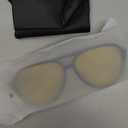 livho Trendy Polarized Aviator Sunglasses Women Men, Retro Sun Glasses for Women Men 2025, Oversized UV Protection Shades (Light Black/Yellow)