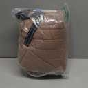 Queenmore Dog Coats for Large Dogs, Dog Jacket, Warm Fleece Winter DogCoat with Harness Built in, Back Zipper Pet Jacket for Large Breeds, Thick Fleece Lining Pet Snowsuit, Brown 2XL