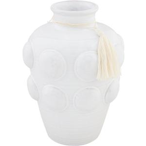 Mud Pie Small Beaded Vase; 9 3/4" x 6 1/4" Dia