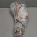 HollyHOME Stick Horse Plush Handcrafted Hobby Horse on a Stick with Wood Wheels Real Pony Neighing and Galloping Sounds for Kids Toddlers White 36 Inches(AA Batteries Required)