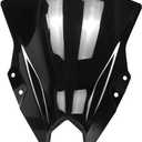 Motorcycle Windshields Deflectors Windscreen Baffles Flyscreen Wind Visor Fits for Kawasaki Ninja 500 500SE 2024 Windscreen Accessories (Black)