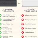 Liforme Original Yoga Mat Free Yoga Bag Included - Patented Alignment System, Warrior-like Grip, Non-slip, Eco-friendly, sweat-resistant, long, wide, 4.2mm thick mat for comfort, 72.83"L x 26.77"W x 0.17"Th