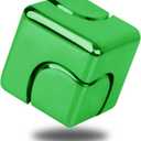 Fidget Spinner Toys Cube Adults, Easter Basket Stuffers for Teens Metal EDC Cool Desk Gadgets Office Toys Small Anxiety Figette Sensory Toy, ADHD Tool Fingears Figet Stress Valentine Gift for Boys (Green)