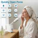 Facial Steamer Nano Ionic Face Steamer with 360 Rotating Arm, Esthetician Facial Steamer for Deep Cleaning, Portable Spa Facial Machine for Home Salon