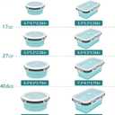 8 Collapsible Food Storage Containers, Silicone Collapsible Food Storage Containers, Collapsible Food Storage Silicone, Rv Collapsible Bowls, Collapsible Storage Containers for Food Camping