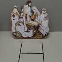 Weysat Christmas Nativity Yard Signs 15.7 Inch Metal Nativity Sense Decoration Outdoor Christian Religious Yard Decorations with Stakes Waterproof Jesus Garden Sign for Home Patio Lawn Party