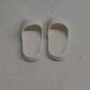 Ecogbd Pillow Slippers for Women and Men, House Cloud Slides Shower Sandals, Cushioned Thick Soft Sole Quick Dry Home Shoes (White, Adult, Women, 5, Numeric Range, US Footwear Size System, 6, Medium)